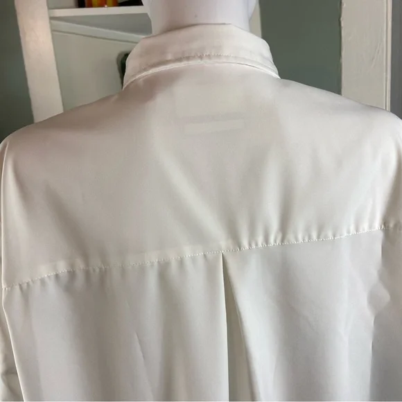 New NWT Modern Ambition White Button-Up Shirt Delightfully Technical Traveler L - Picture 11 of 15